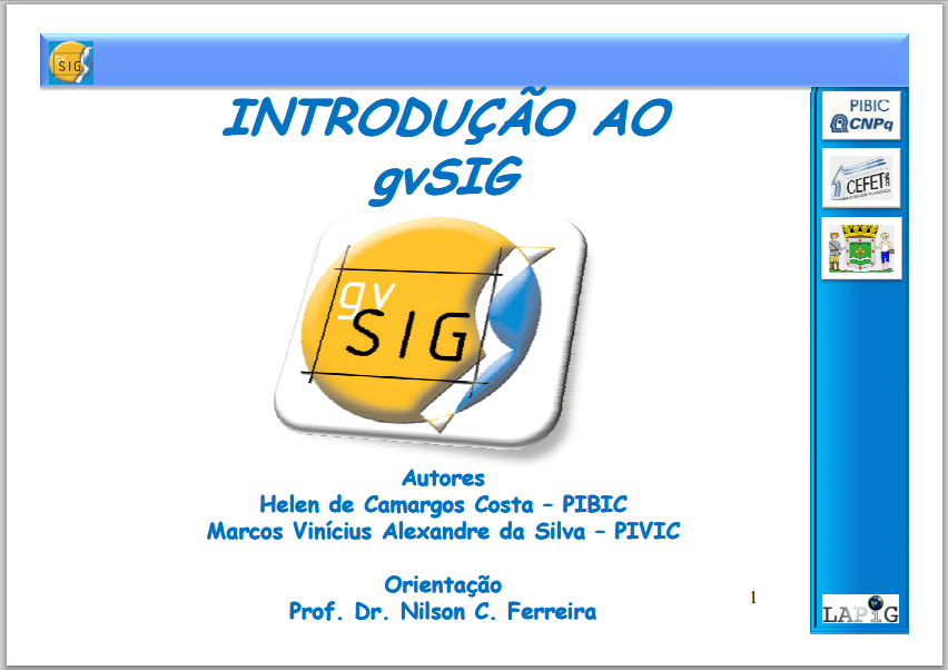 Curso Online de Introdução ao gvSIG