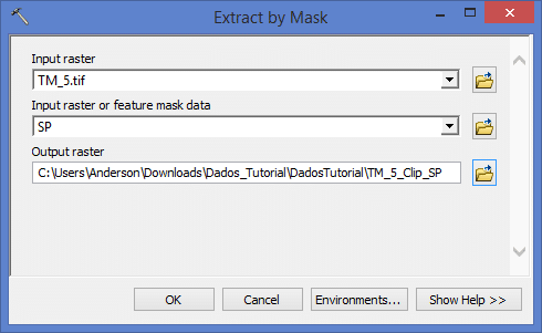 ArcGIS: Extract by Mask