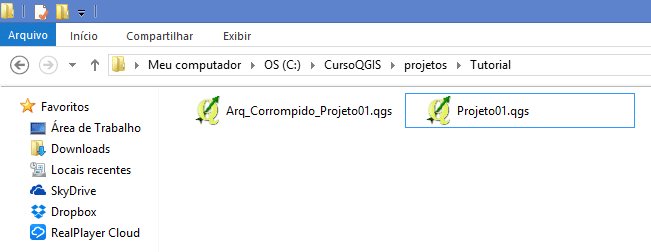 Dica para Recuperar arquivos de Projetos no QGIS