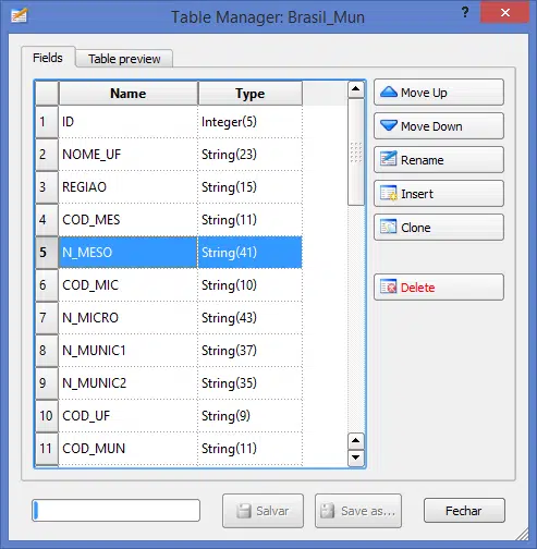 Plugin Table Manager