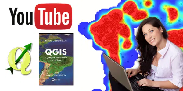 1.000 Inscritos no Youtube e Sorteio do Livro "QGIS e Geoprocessamento na Prática"!