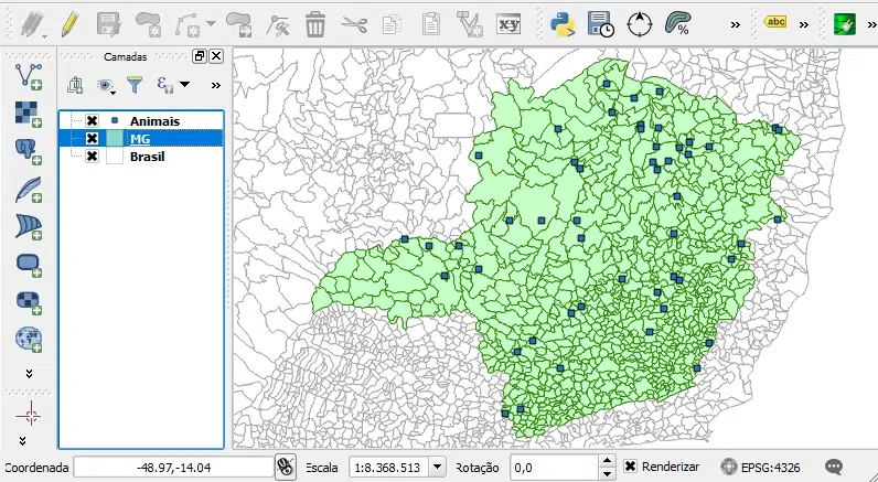 Dados Geográficos no Software QGIS